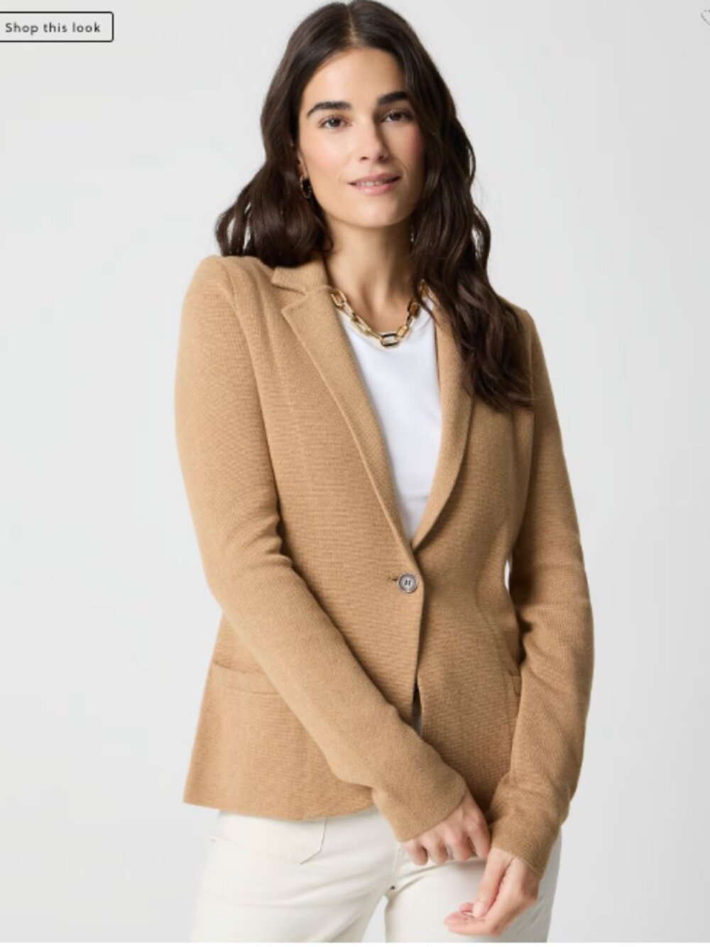 J. Crew 100% Cotton Sweater Blazer